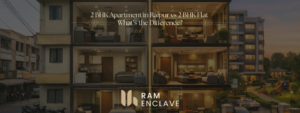 Read more about the article 2 BHK Apartment in Raipur vs 2 BHK Flat — What’s the Difference?