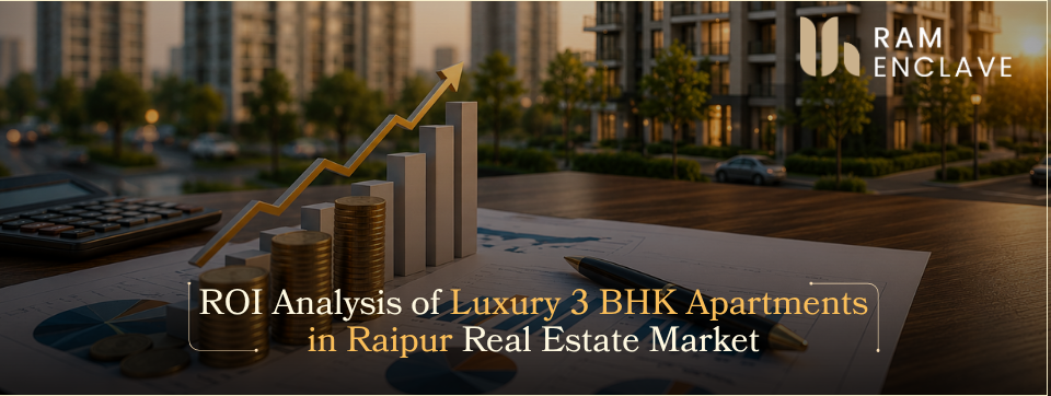 Read more about the article ROI Analysis of Luxury 3 BHK Apartments in Raipur Real Estate Market